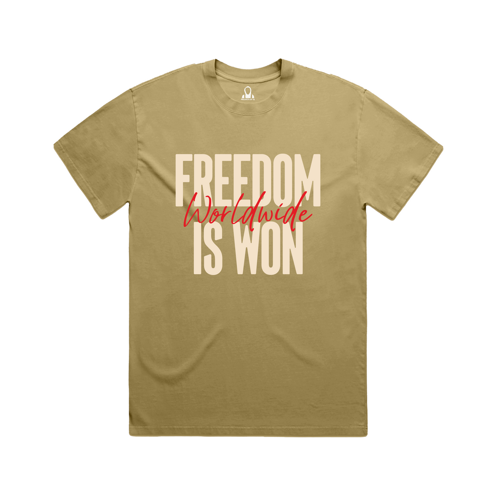 Freedom is Won Tee (Army) image 0